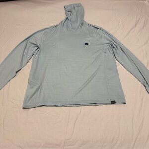 Avid Men’s Light Blue Long Sleeve Fishing Hoodie